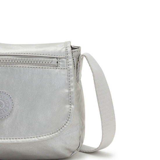 Torby Mini Kipling Sabian Metallic Crossbody Srebrne | PL 1865TC